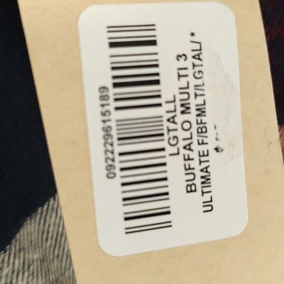 Redhead plaid flannel Sz Large Tall LT - Picture 3 of 5